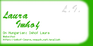 laura imhof business card
